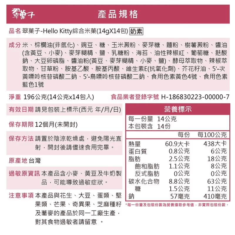 豆之家-翠菓子HELLO KITTY 綜合米果-成份.jpg